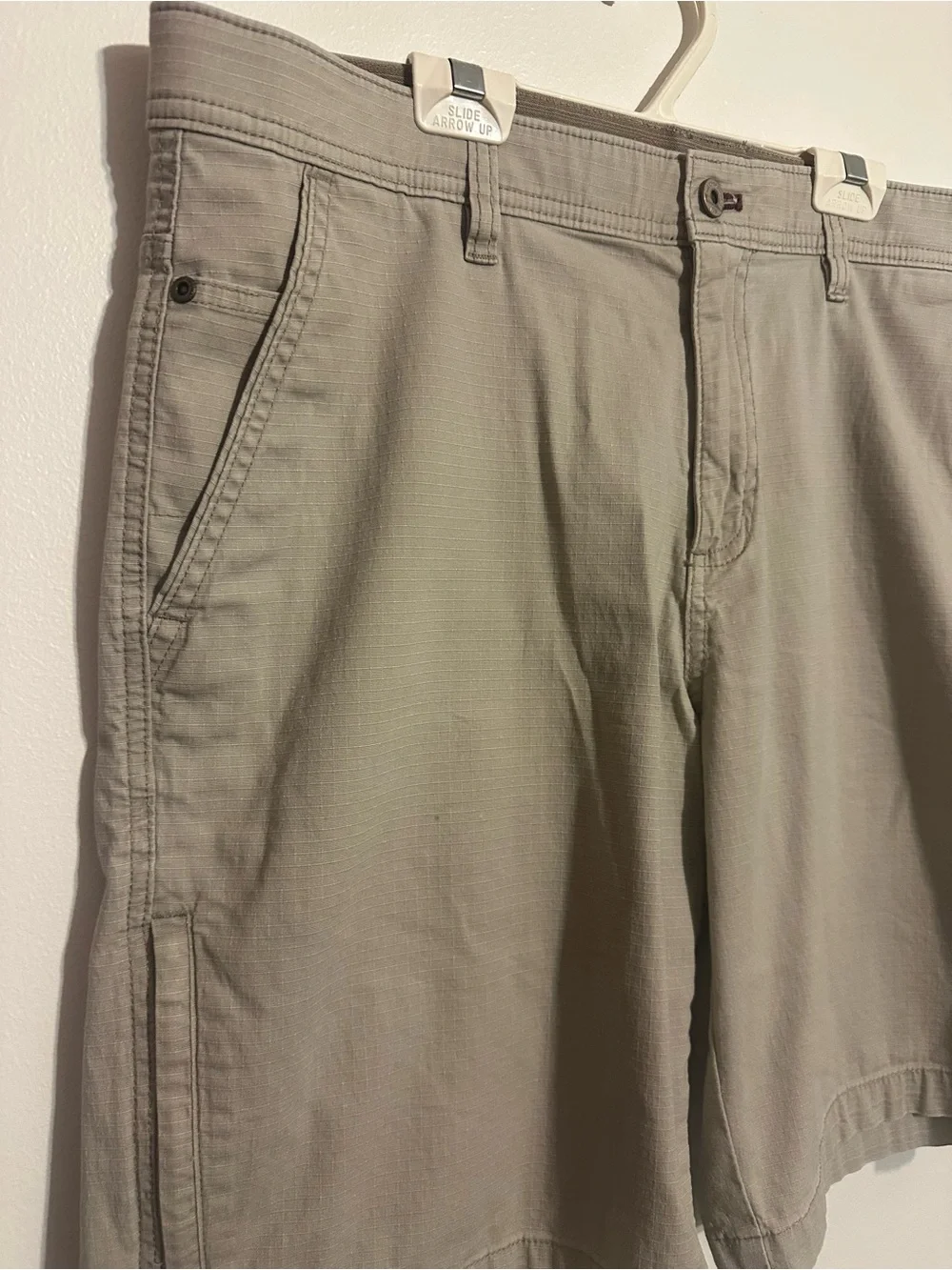 Weatherproof Men's Flat Front Khaki-Tan Shorts
